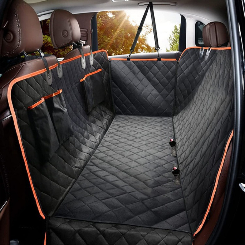 Car pet mat, waterproof Oxford cloth car mat, dog outing rear seat car mat, car dirt-proof dog mat