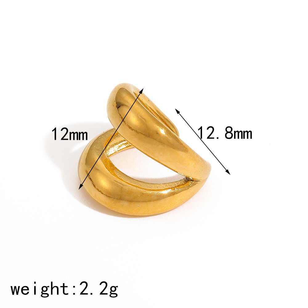 INS-style design, no-piercing titanium steel ear clips, colorfast, versatile, trendy, and unique stainless steel ear clips.