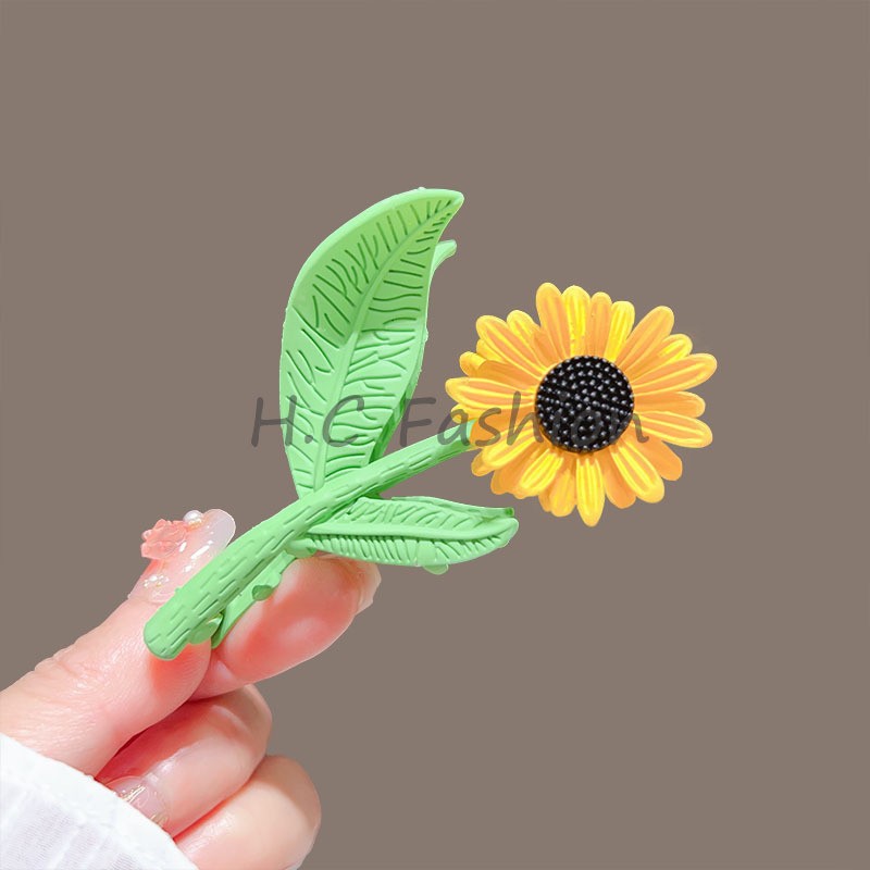 Cross-border INS style fairy tulip hair clip back hair clip women's summer shark clip large hair accessory headwear