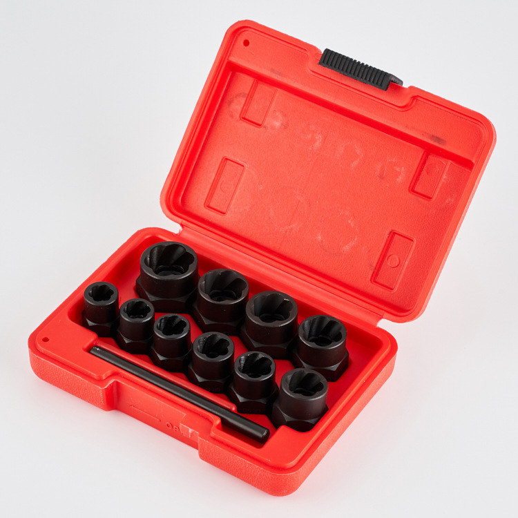 Car modification wheel hub hex socket, heptagonal 6, 7, 8-tooth spline tool, screw, nut socket, anti-theft key