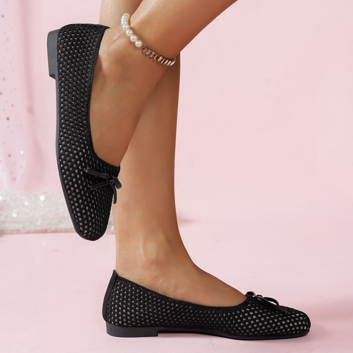 Amazon's new Spring/Summer 2026 cross-border comfortable and versatile women's single shoes, European and American breathable and shallow opening women's single shoes