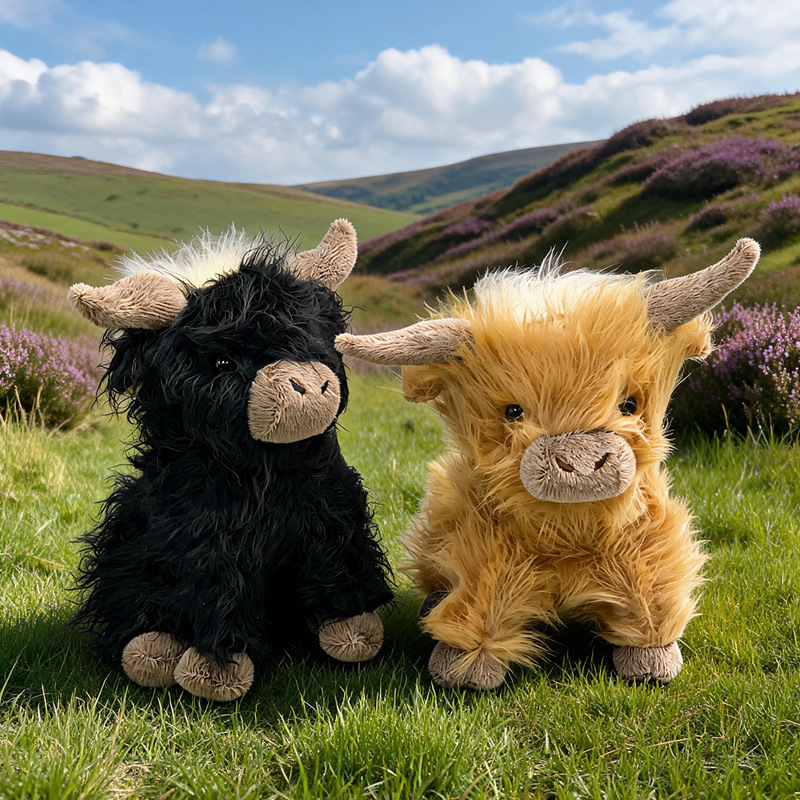 Cross-border new Highland Cow Plush Scottish yak Highland Cow Plush toy gift batch