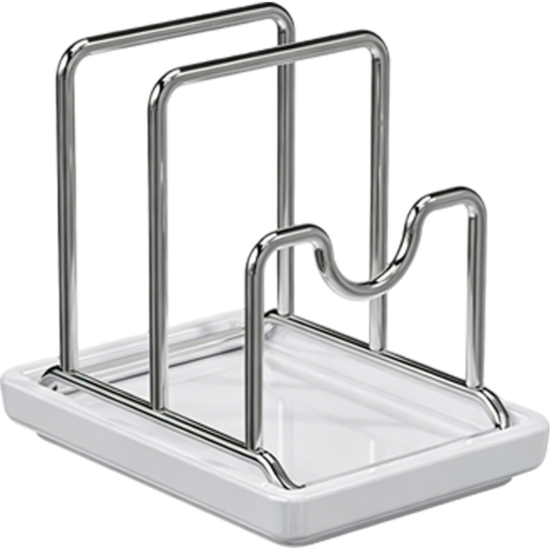 Pot lid rack, 304 stainless steel cutting board rack, kitchen countertop, chopping board rack, cutting board, pot lid storage rack, placement device