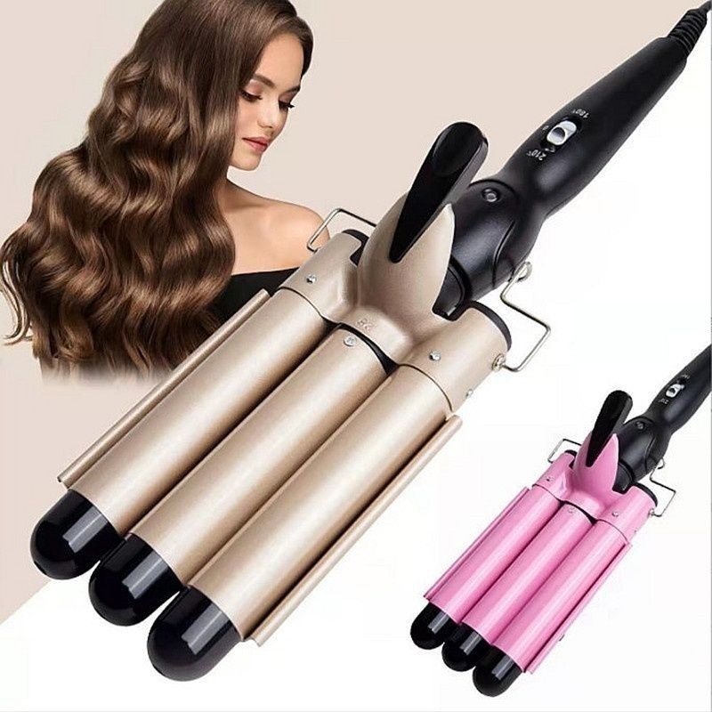 Cross-border automatic curling iron with five tubes, perfect for creating egg roll curls and water wave patterns, ideal for beginners.