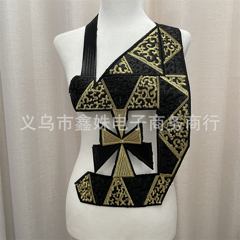 Newly designed high-quality tube beads, sequins, rhinestones, ethnic-style collars, unique and distinctive clothing accessories