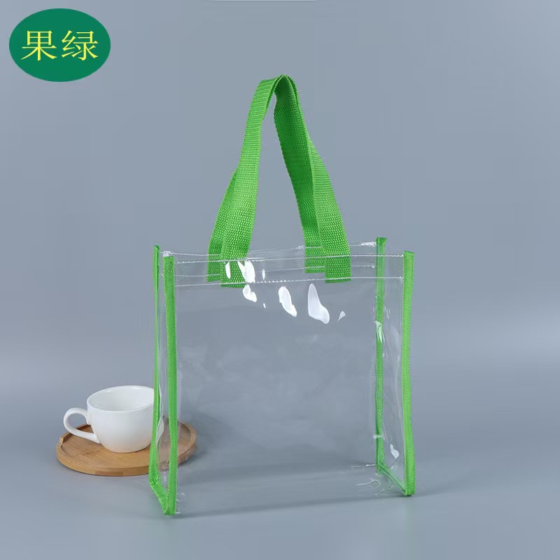 Transparent, colorless, non-toxic, and environmentally friendly PVC tote bags, jelly bags, general gift packaging, souvenir bags