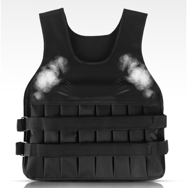 Export-grade iron sand weighted vest, fitness running training breathable vest, adjustable sports weighted equipment