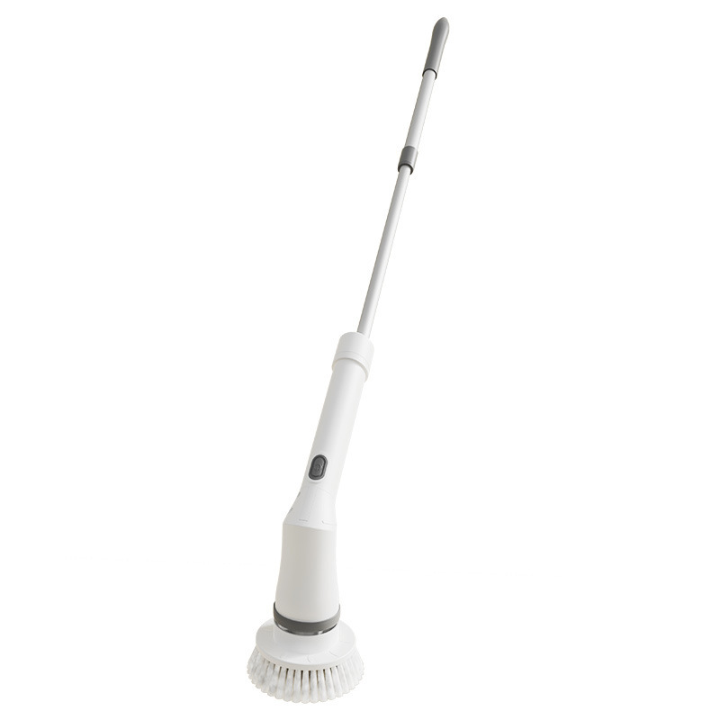 Household electric cleaning brush with telescopic rod, long handle, multi-functional rechargeable cordless handheld cleaning tool, cross-border e-commerce.