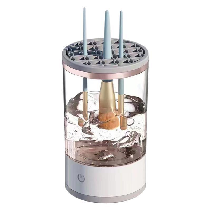Makeup brush cleaning tool, fully automatic cleaning, lazy person, removes excess powder from brushes, electric drying function.