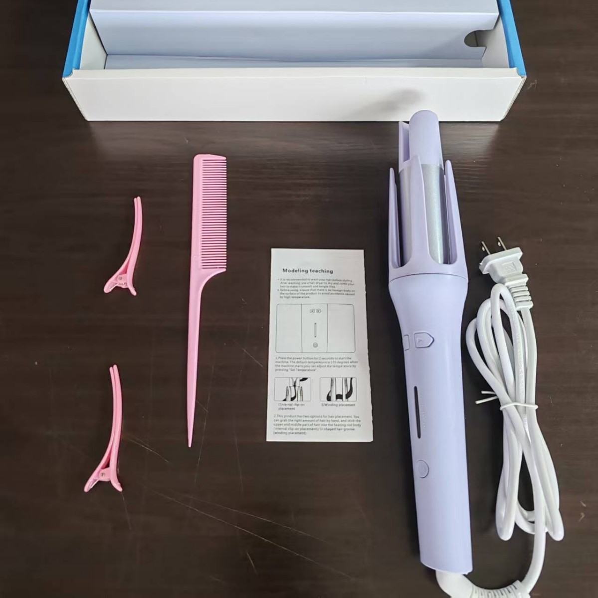 Fully automatic handheld negative ion hair curler, gentle on hair, 32mm large wave curler.