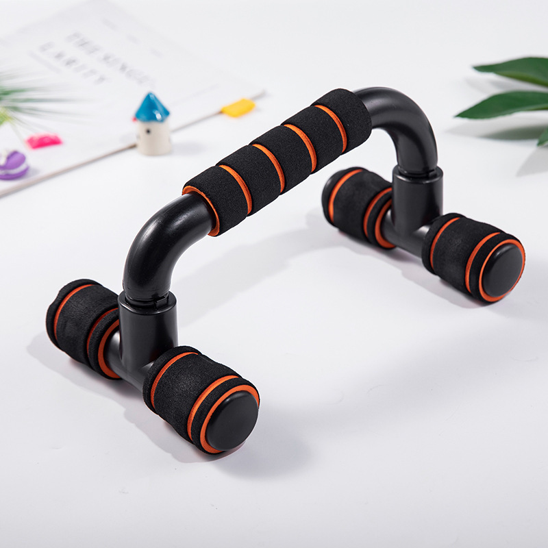 Factory direct supply of H-shaped push-up stands. Home push-up stands are small fitness equipment for exercising pectoral muscles
