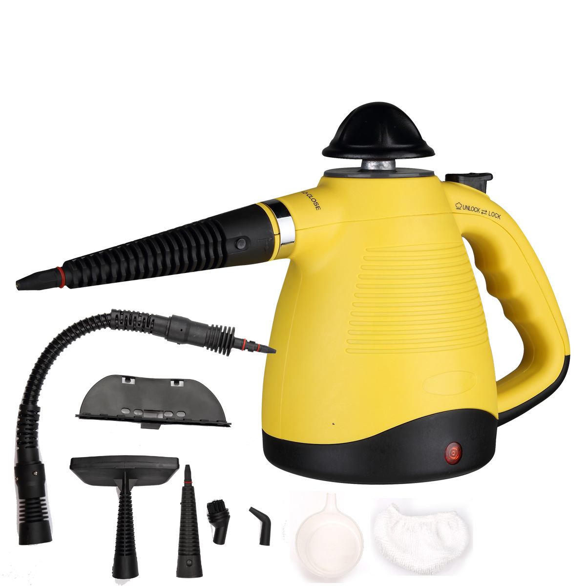 Cross-border high temperature and high pressure steam cleaner, handheld small multi-functional kitchen fume cleaner, household European standard, in stock.