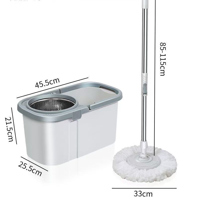 Rotating mop bucket, household hand-free water bucket, all-in-one mopping wonder, mop bucket, clean mop bucket set
