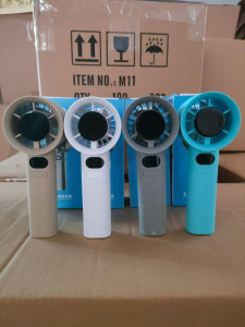 We can ship portable USB folding fans, rechargeable, neckband-style, quiet, digital display, suitable for desktops, dormitories, and offices.