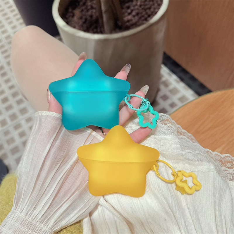 The luminous five-pointed star is suitable for the AirPodsPro3 earphone case, AirPods4 Apple Bluetooth protective case, and the 3rd generation Pro2