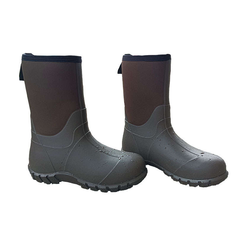 New men's rain boots, water shoes, outdoor snow boots, forest shoes, fishing and car wash shoes, wholesale from manufacturer, Nubolang.