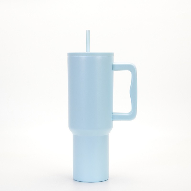Amazon 3rd Generation 40oz Car Mug, Portable Outdoor Handle, Double-Layer Vacuum Insulated Cold/Hot Bottle, Outdoor Portable