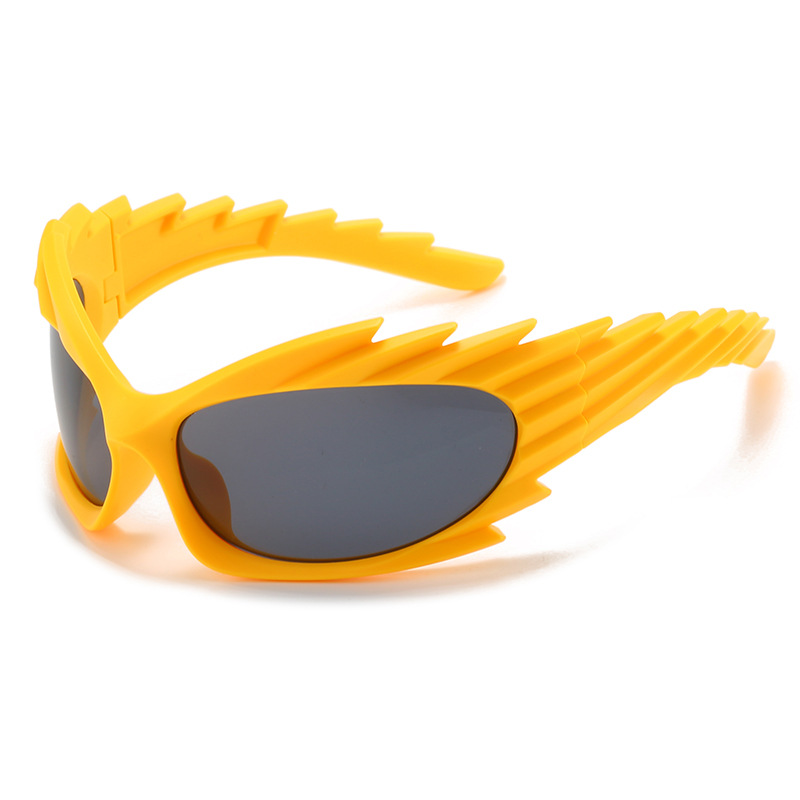 Hedgehog sunglasses, European and American style, quirky and trendy cycling glasses, Instagram-worthy sports sunglasses.
