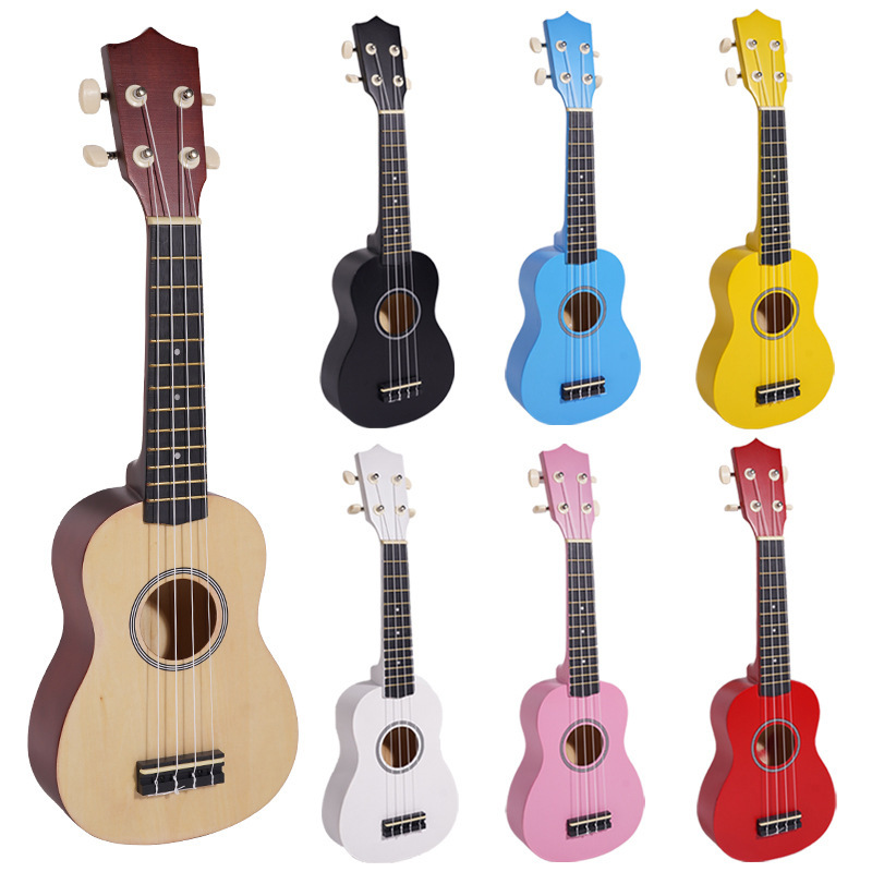21-inch mini ukulele for beginners, a four-string mini guitar for children's early education.