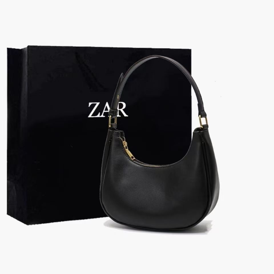 New women's handbag, half-moon bag, underarm bag, niche design, shoulder bag, crescent-shaped bag, crossbody bag.