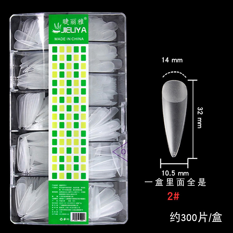 Nail art order number supplement: European and American frosted nail pads, no need for polishing, trapezoidal pointed shape, ballet water drop, no crease, dual-purpose patches
