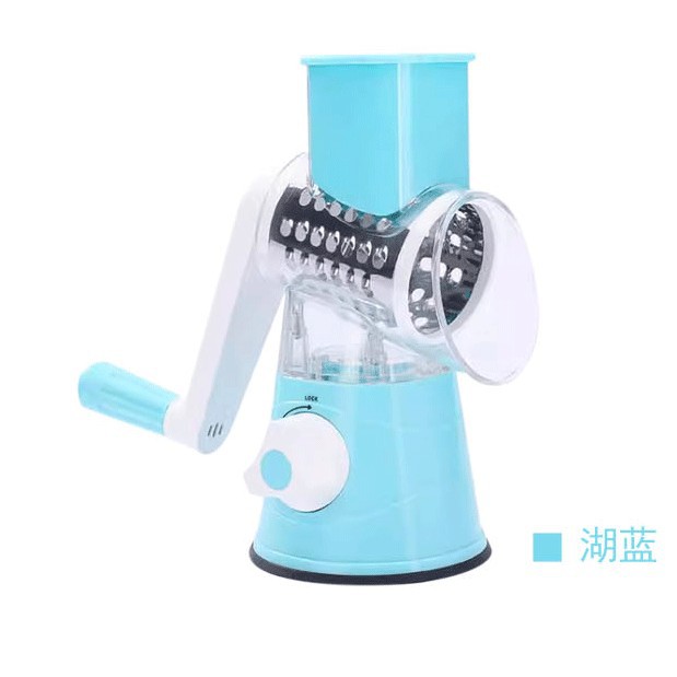 Household kitchen shredder, grater, vegetable cutter, hand-cranked vegetable cutter, multi-functional hand-cranked drum potato maker
