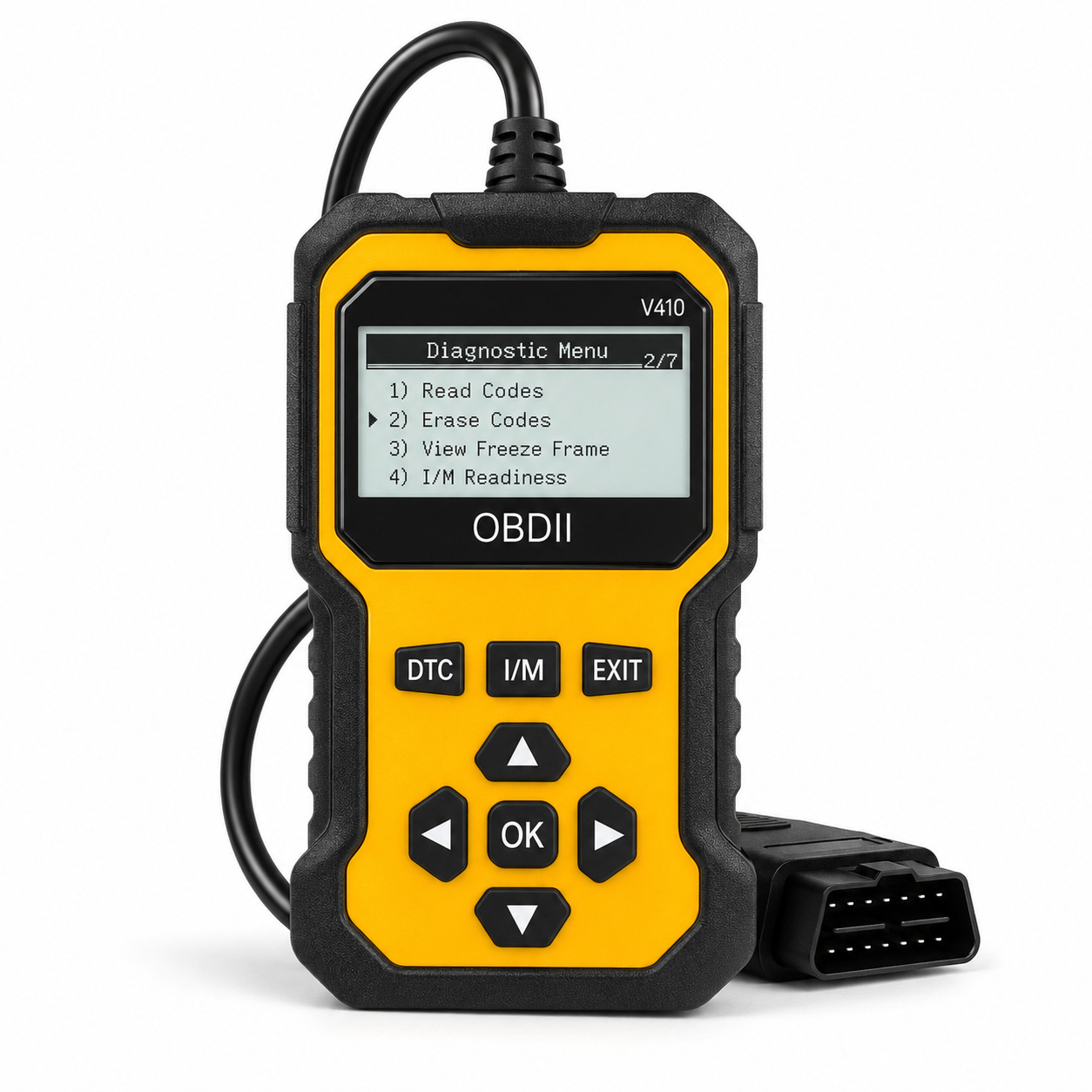 The V410 OBD2 scanner diagnostic tool has been used in cars and trucks since 1996+.