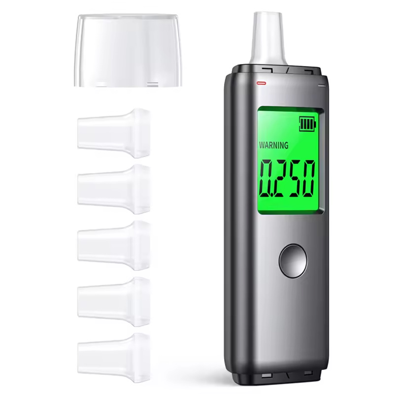 Black Cat No. 1 portable handheld breathalyzer for detecting drunk driving (factory).