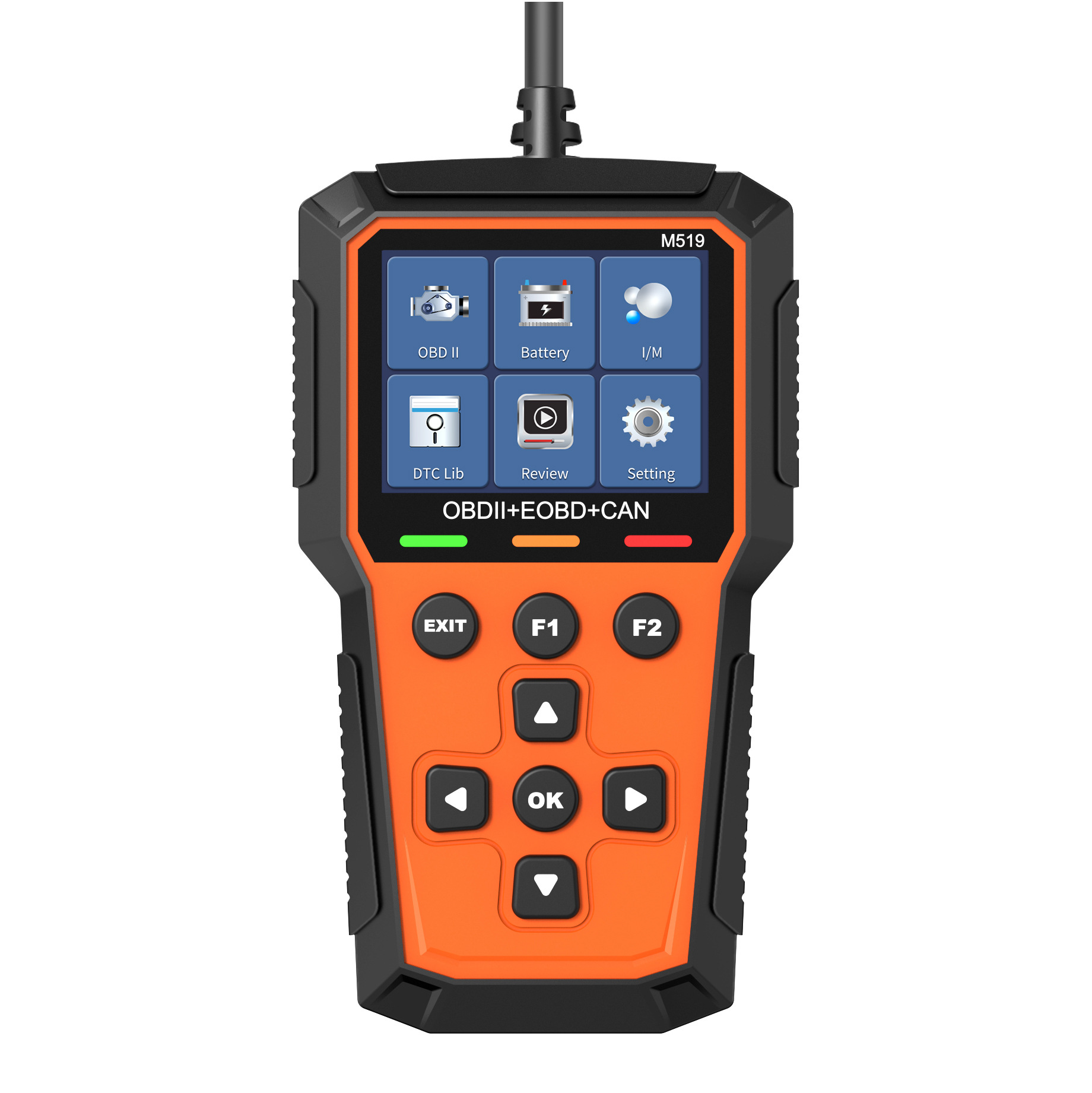 V519 diagnostic tool, OBD diagnostic tool, car fault detector, engine ELM327 car code reader.