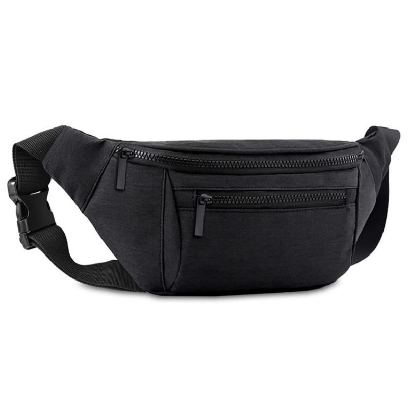 Fashionable crossbody fabric waist bag for men and women, perfect for running, outdoor sports, travel, hiking, and carrying your phone and wallet.