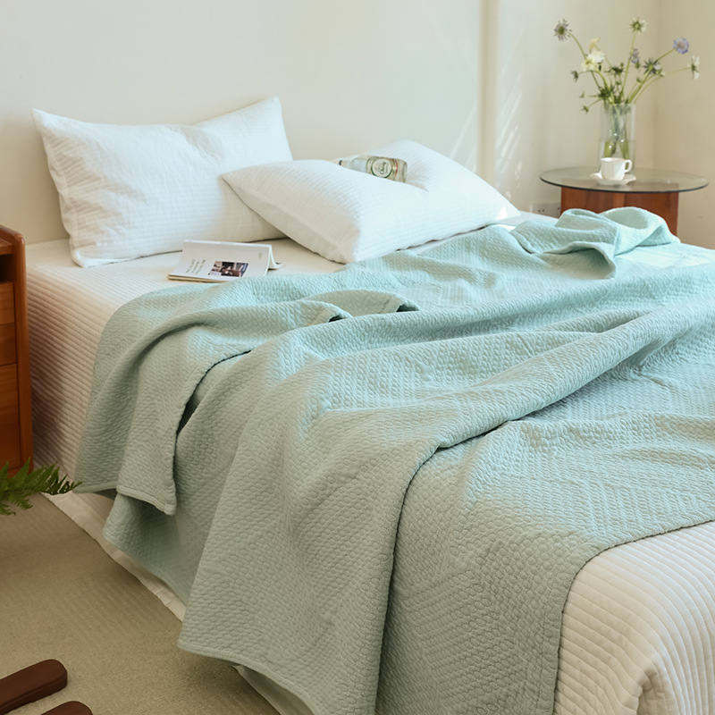 100% Cotton Six-Layer Gauze Towel Blanket, Pure Cotton, Machine Washable, Single Office Shawl, Summer Sofa Nap Blanket