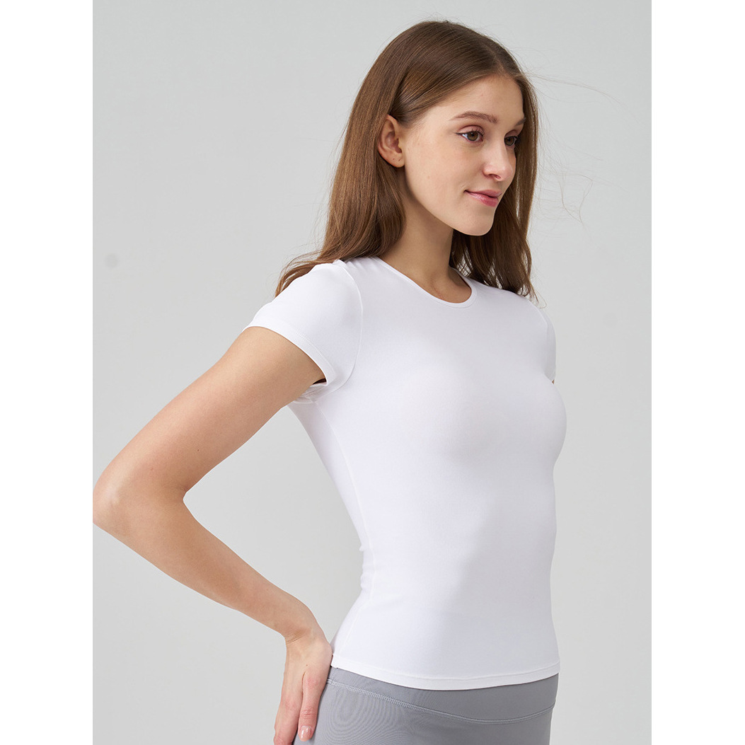 Women's Slim Fit Short-Sleeve T-Shirt, European and American Sizes, 2026 Summer New Style, Waist-Cinching and Slimming, Y2K Amazon Hot Girl Foreign Trade Top