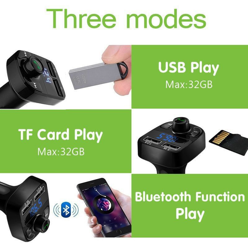 X8 Car Bluetooth receiver charger Lossless audio quality fm transmitter plug truck mp3 Bluetooth player