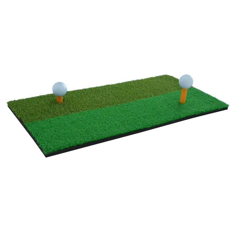 Thickened golf hitting mat with custom printed logo, suitable for home indoor and outdoor simulators, simulating the green and swing.