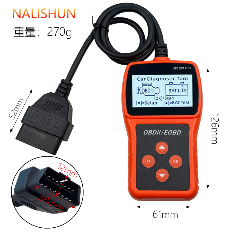 OBD car diagnostic tool, car fault detector, car fault code clearer, engine diagnostic tool.