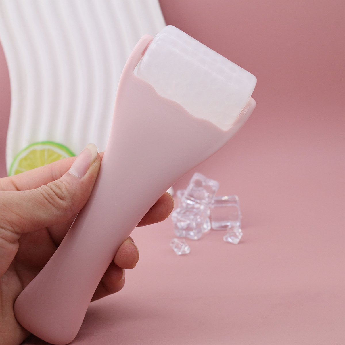 New PE Gel Ice Roller Facial Massager