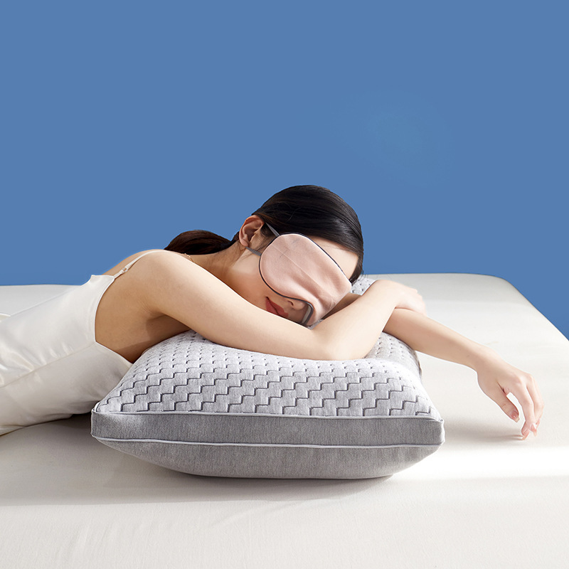 New pillow core collapse pair pillow set for home use, men's single high pillow core to protect the neck and spine.