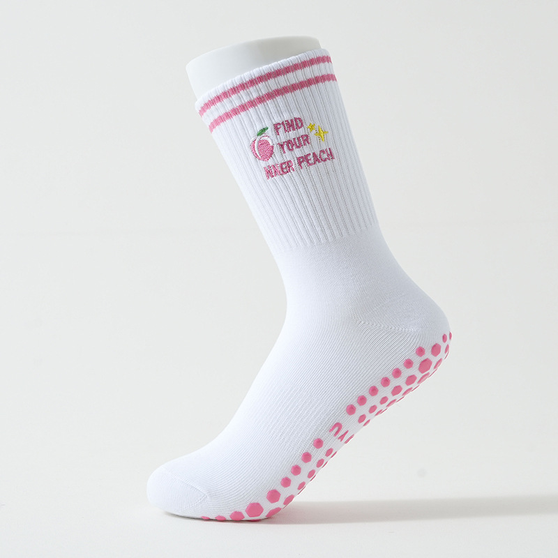 Women's mid-calf socks, professional anti-slip adhesive socks, yoga socks, indoor fitness training socks, Pilates floor socks, dance socks