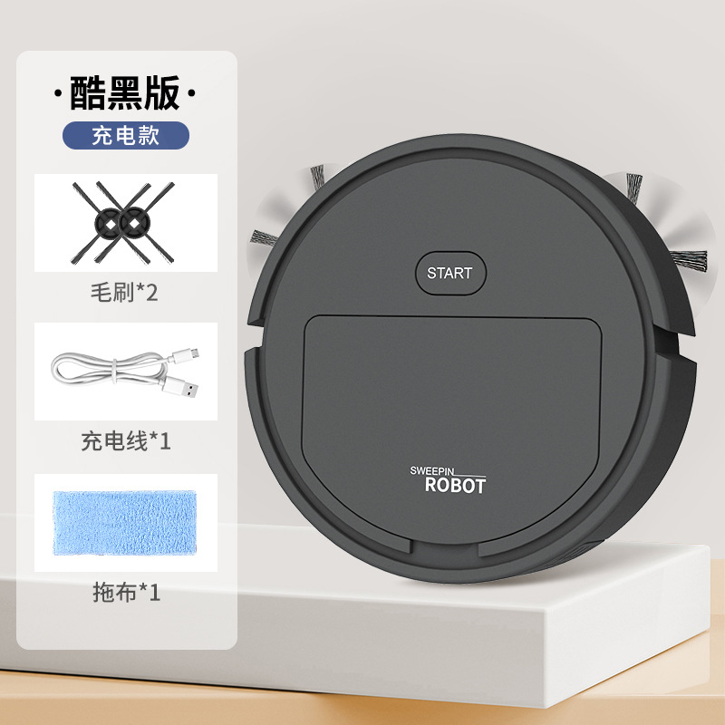 Creative Mini Smart Vacuum Cleaner, Cross-border E-commerce, Home Rechargeable, Fully Automatic, All-in-One Vacuuming, Sweeping, and Mopping Robot, Wholesale