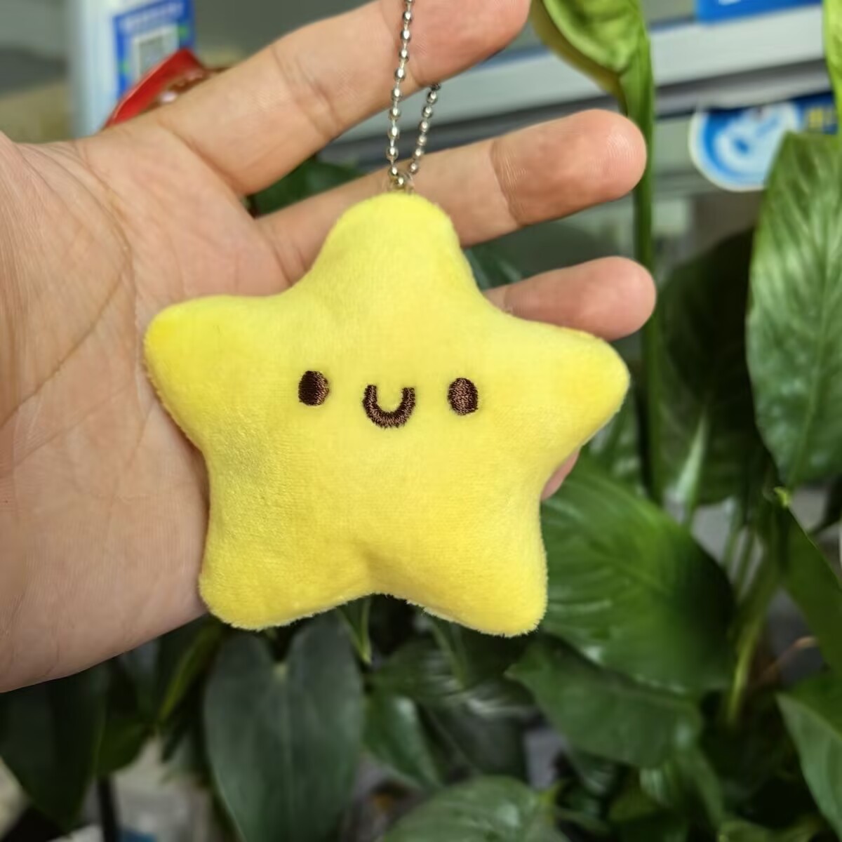 Squeaky Star Plush Keychain, Wishing Star Backpack Ornament, Cute Girl's Gift, Gift, Keychain
