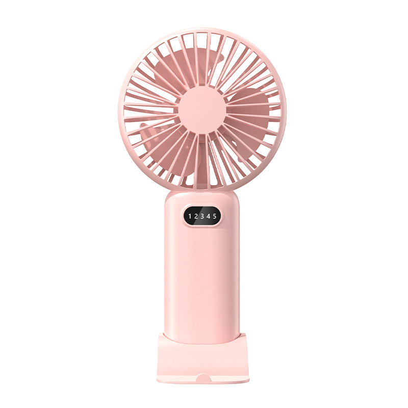 Cross-border cool display summer handheld mini fan, USB rechargeable portable high-power fan manufacturer wholesale gift