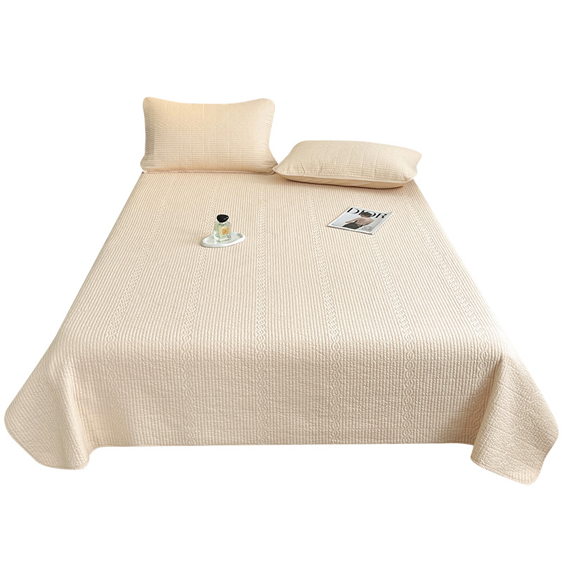 Class A Maternity and Infant Pure Cotton Bed Sheet Set (3 Pieces): All-cotton interlayer, Xinjiang cotton, high-temperature sand-washed, non-slip tatami bed sheet.