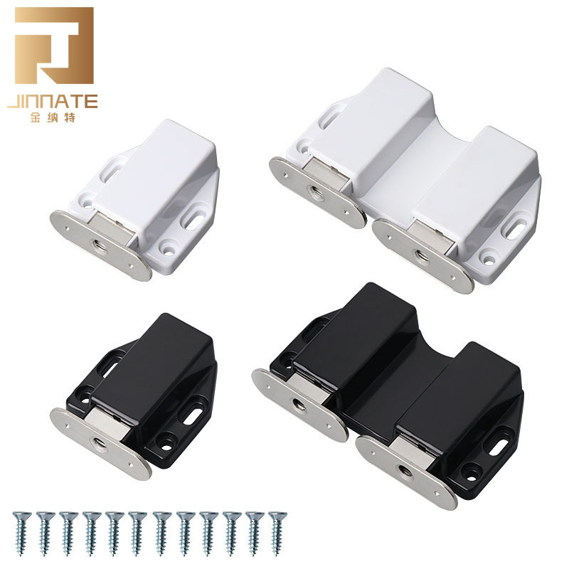 Jinate handleless cabinet door rebound device, strong magnetic press type single and double door touch, conceals a modern style