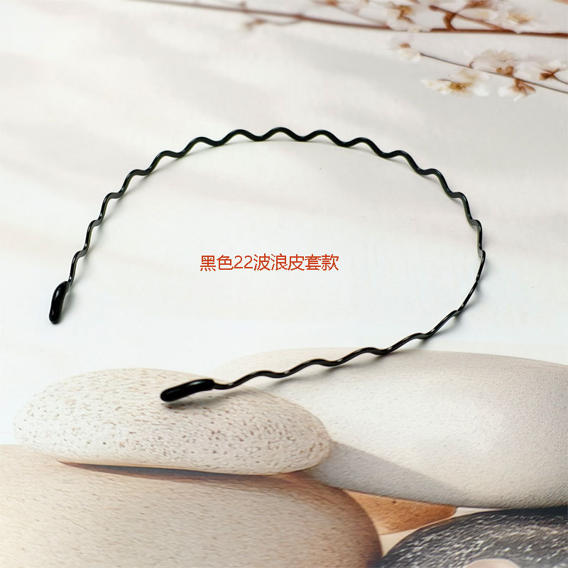 European and American style metal wavy thin headband for women, thin, simple, versatile, practical, bangs headband, fashionable headband for going out, wholesale.