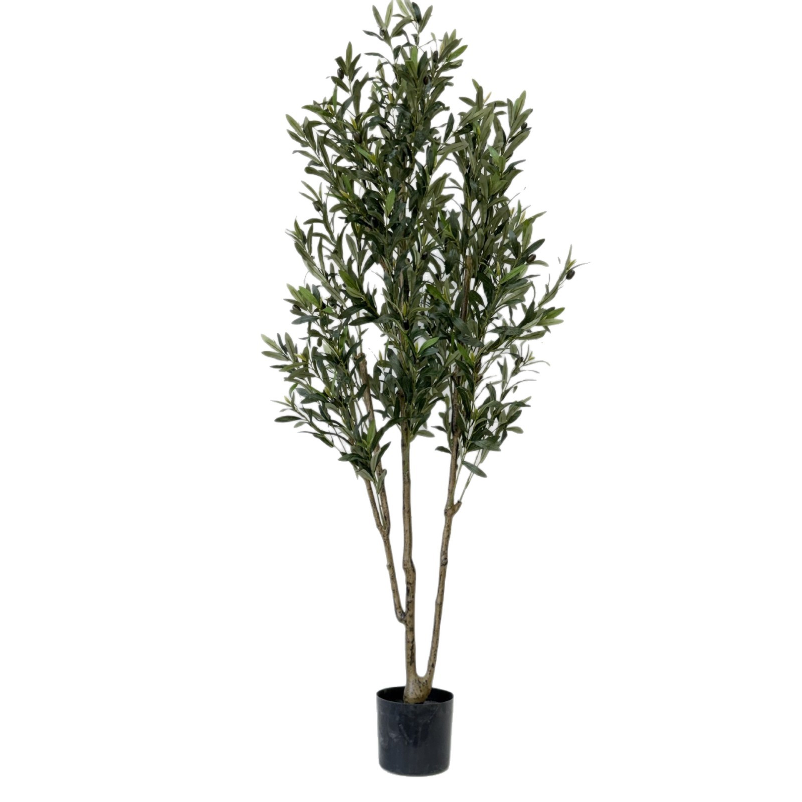 Customizable potted artificial olive trees with fruits, Nordic-style living room decorative items
