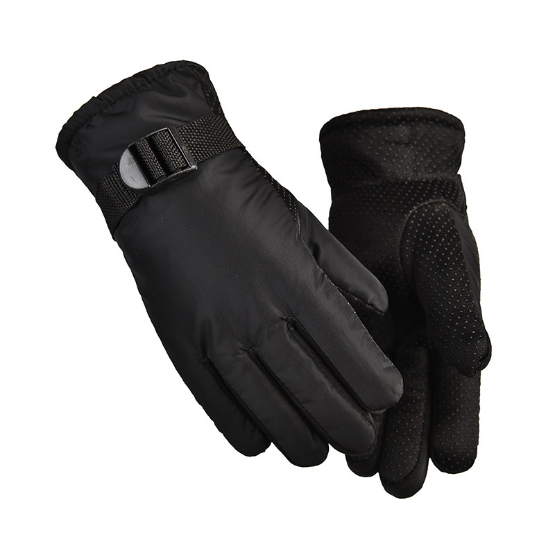 Thickened fleece ski warm gloves for both men and women, anti-slip fleece windproof motorcycle outdoor riding sports gloves