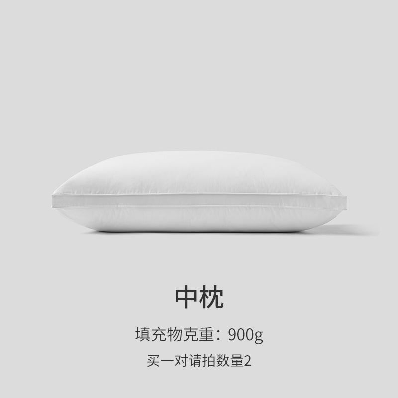 100% cotton pillow, five-star hotel pure cotton pillow core, home use adult soft pillow, slow rebound, homestay hotel pillow wholesale.