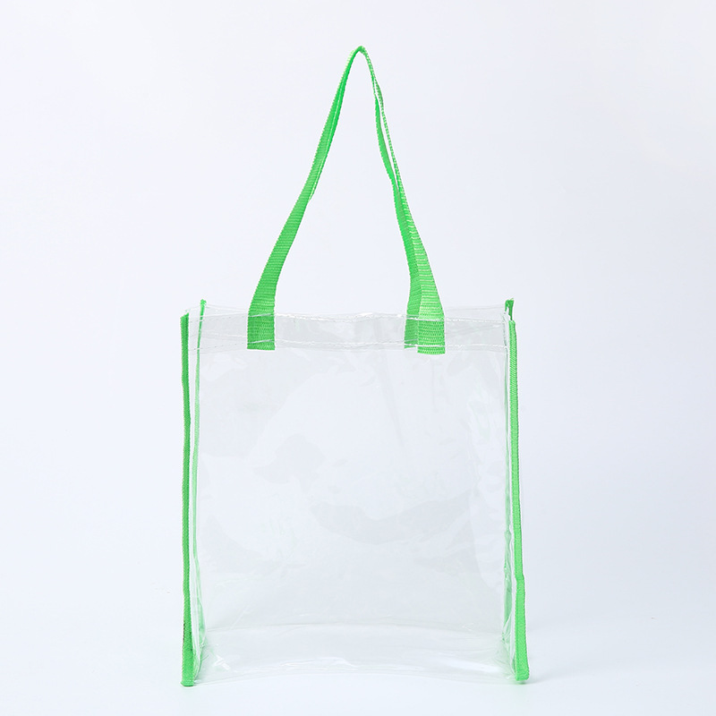 Plastic PVC tote bag, waterproof tote bag, transparent PVC cosmetic shopping bag, wedding candy gift bag, jelly bag
