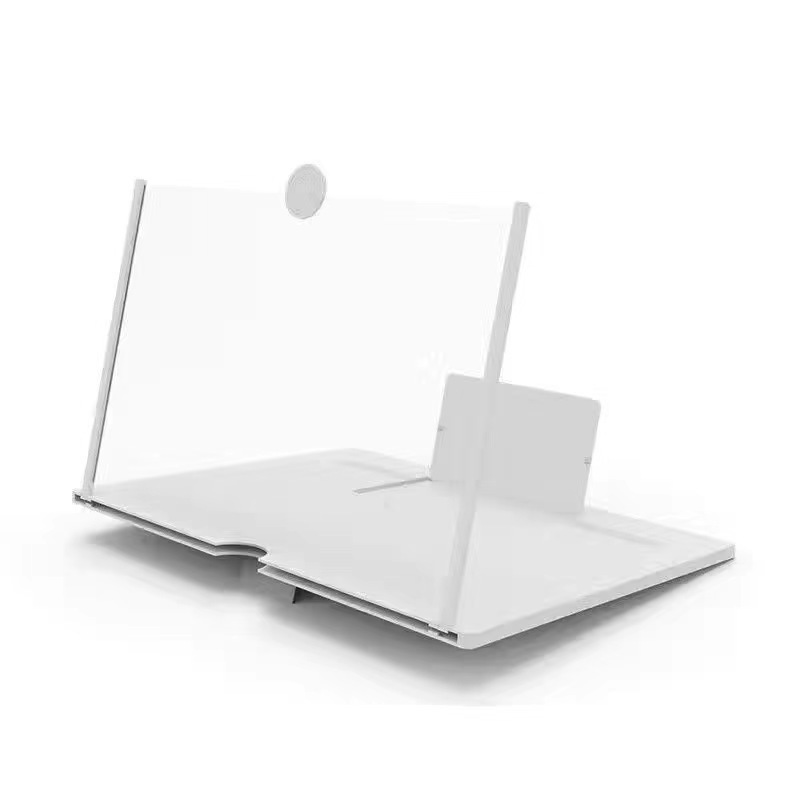 Multifunctional 10-inch mobile phone magnifier, high-definition screen magnifier, 12-inch screen magnifier, anti-blue light eye protection desktop stand
