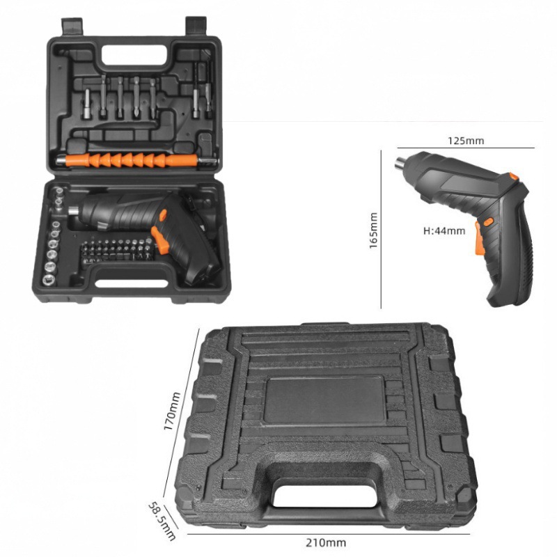 Multi-functional handheld rechargeable electric screwdriver, hand impact drill, electric drill, household small pistol drill, lithium battery tool